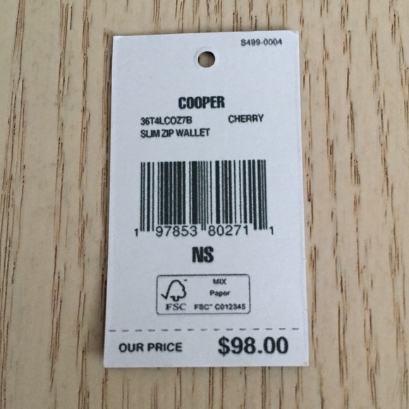 Michael Kors Cooper Cherry Slim Wallet - Picture 8 of 8